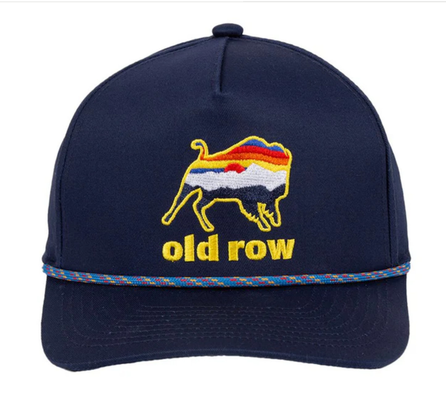 Old Row Outdoors Buffalo Rope Snapback Hat - Navy