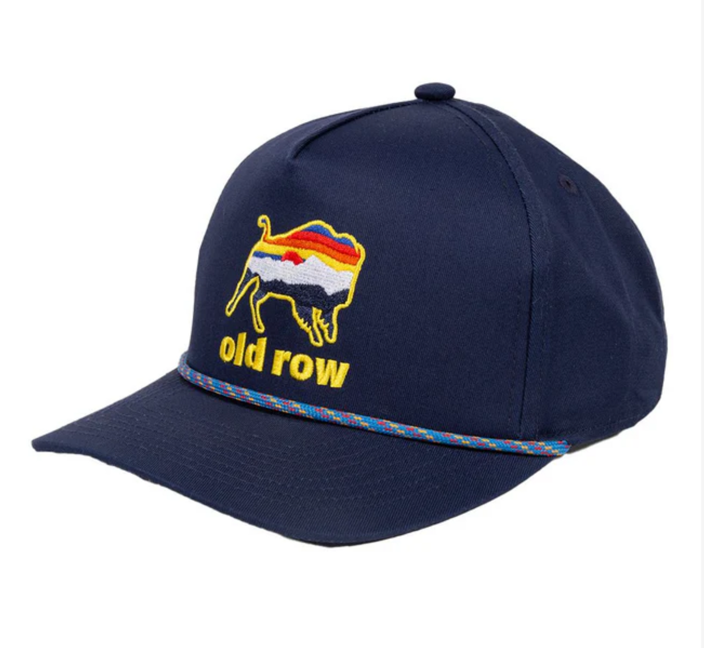 Old Row Outdoors Buffalo Rope Snapback Hat - Navy