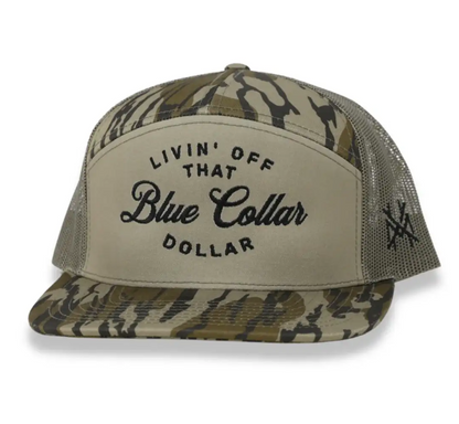 Mad Hatter Blue Collar Dollar Trucker Hat