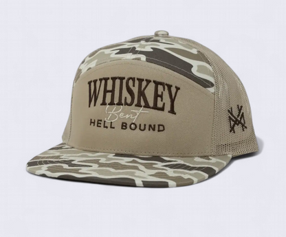 Mad Hatter Whiskey Bent and Hell Bound Trucker Snapback Hat