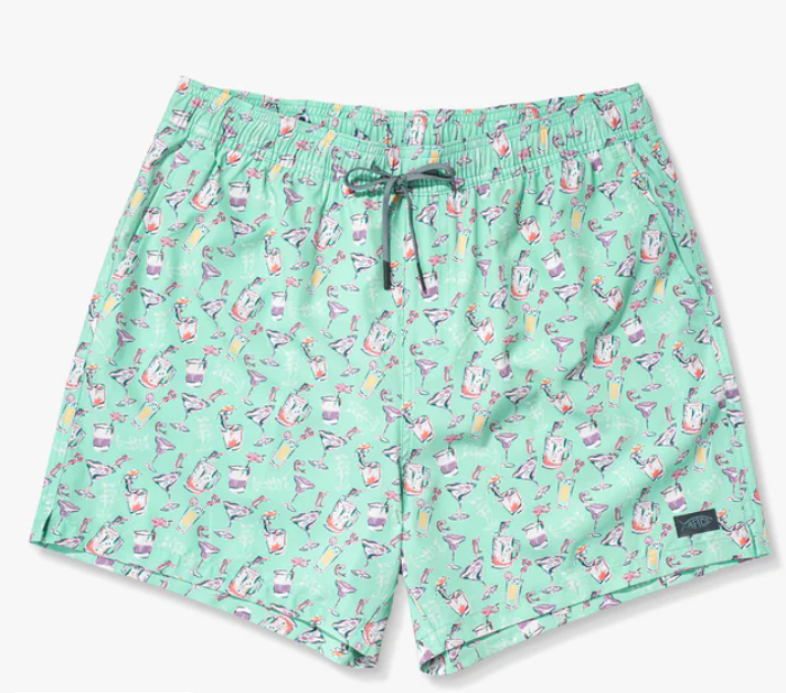 Aftco Men's Strike Short Printed Swim Trunk