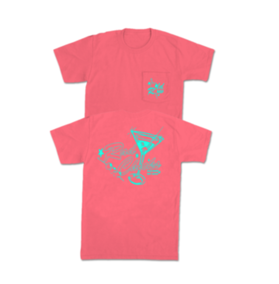 Old Row Outdoors Women's Rad Chicks Martini Pocket S/S TEE Shirt