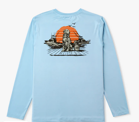 Aftco Men's Bucket UVX Performance L/S Shirt