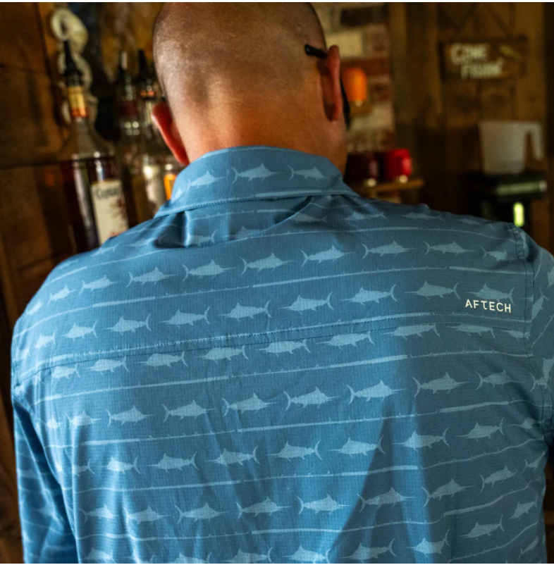 Aftco Men's Seabreeze Tech Button Down S/S Shirt