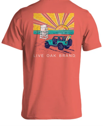 Live Oak Brand Women's 4X4 Sunset S/S TEE Shirt