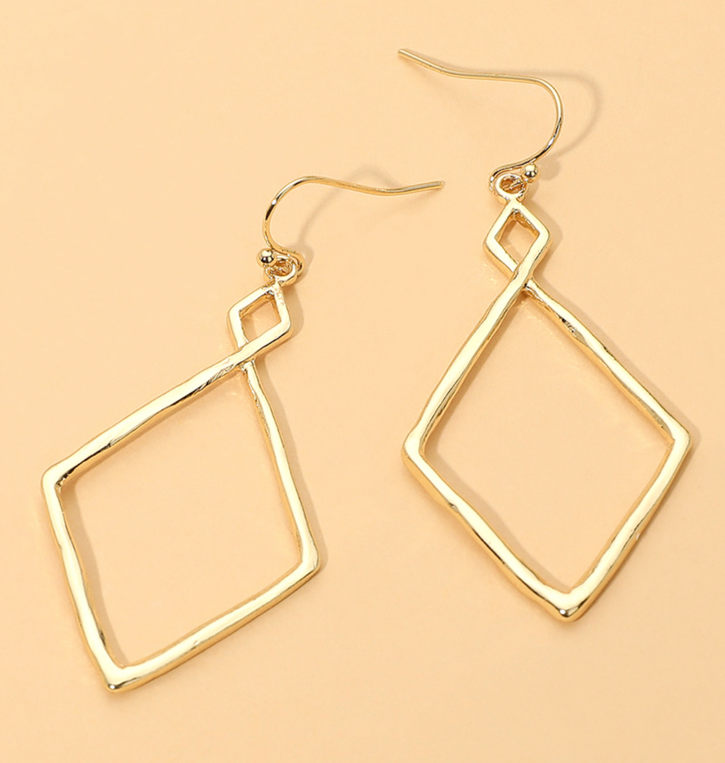 Geometric Rectangle Drop Dangles