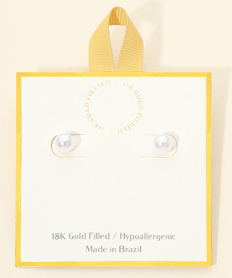 Hypoallergenic Pearl Studs