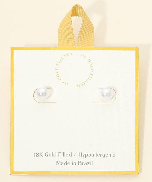 Hypoallergenic Pearl Studs