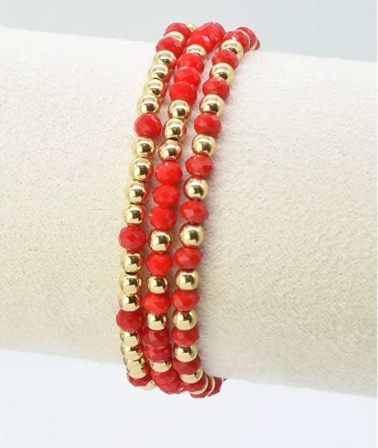4mm 3pc Bracelet Set