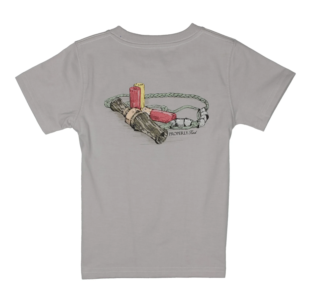 Properly Tied Youth Boys Mossy Oak The Call S/S TEE Shirt
