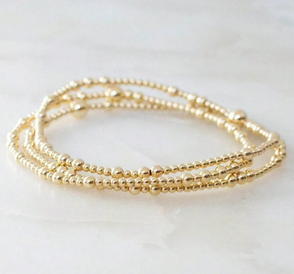 Ball Chain Beaded Bracelet Set