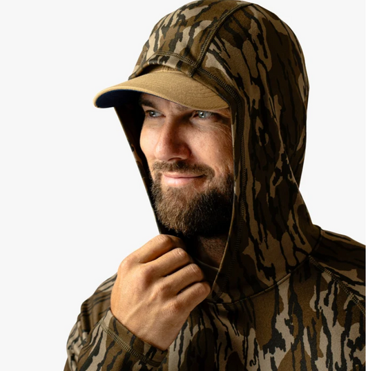 Aftco Men's Coastal Layer Mossy Oak Hooded Pullover Jacket