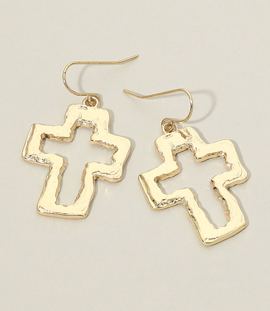 Open Cross Charm Dangles
