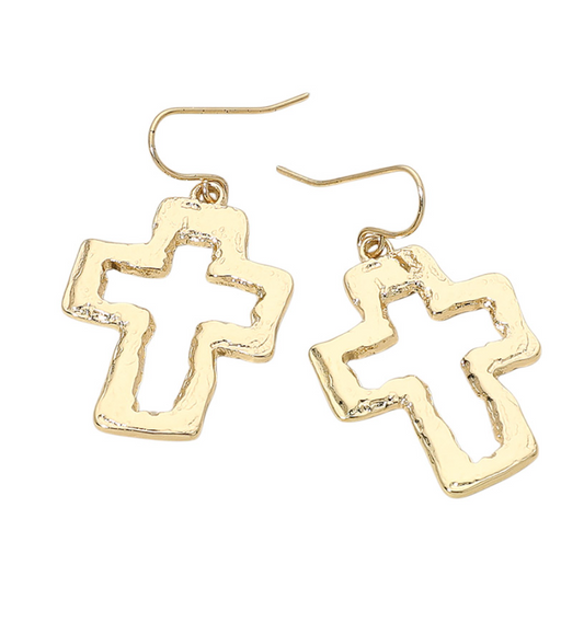 Open Cross Charm Dangles