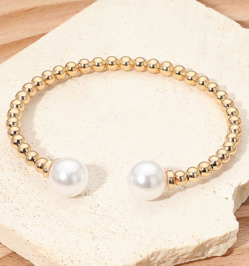 Pearl Tip Cuff Bracelet