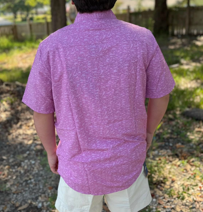 Aftco Men's BoatBar Button Down S/S Shirt