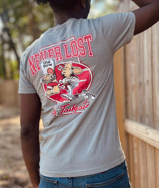Old Row Outdoors Men's Never Lost a Tailgate AL Pocket S/S TEE Shirt