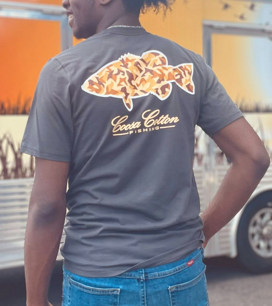 Coosa Cotton Duck Camo Bass S/S TEE Shirt