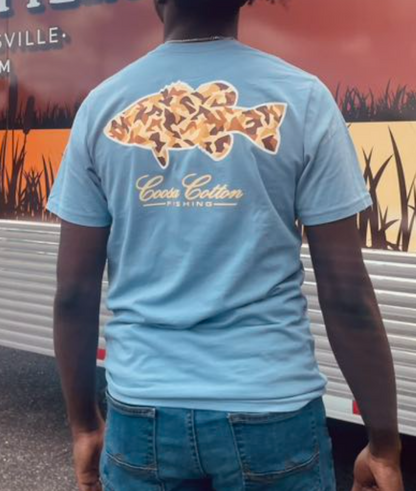 Coosa Cotton Duck Camo Bass S/S TEE Shirt