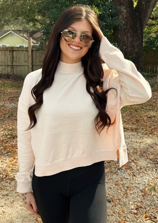 Southern Fried Cotton Women's Old Favorite Crop Crewneck Fleece