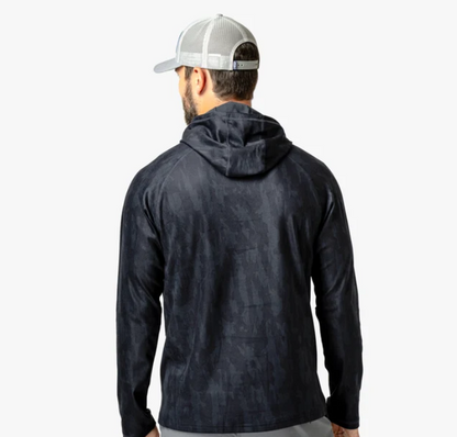 Aftco Men's Coastal Layer Printed Hooded Pullover