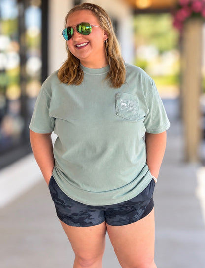 Southern Fried Cotton Women's Wildflowers & Wild Horses S/S TEE Shirt