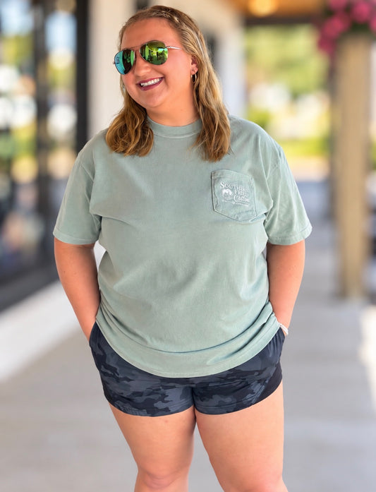 Southern Fried Cotton Women's Wildflowers & Wild Horses S/S TEE Shirt