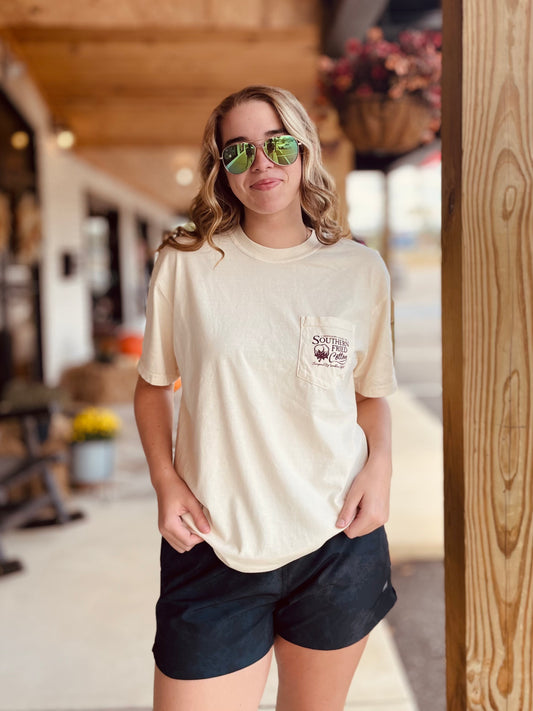 Southern Fried Cotton Women's Sunflower Fields Forever S/S TEE Shirt