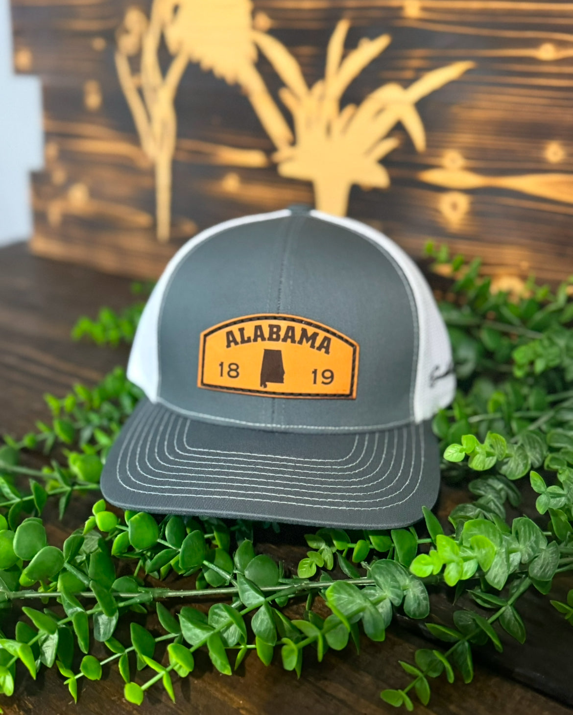 Southern Culture Alabama 1819 Arch Leather Patch Snapback Hat