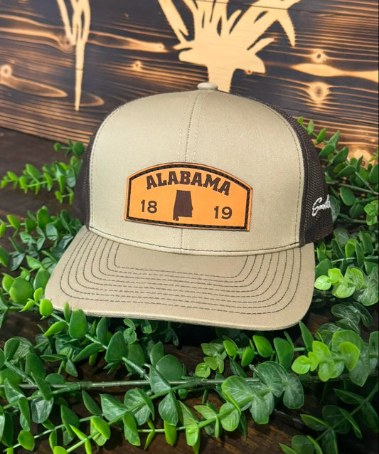 Southern Culture Alabama 1819 Arch Leather Patch Snapback Hat