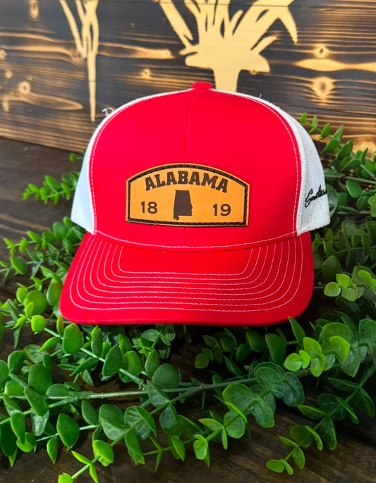 Southern Culture Alabama 1819 Arch Leather Patch Snapback Hat