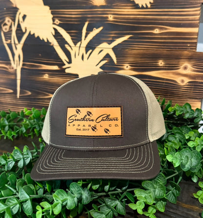 Southern Culture Deer Tracks Leather Patch Snapback Hat