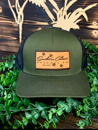 Southern Culture Deer Tracks Leather Patch Snapback Hat