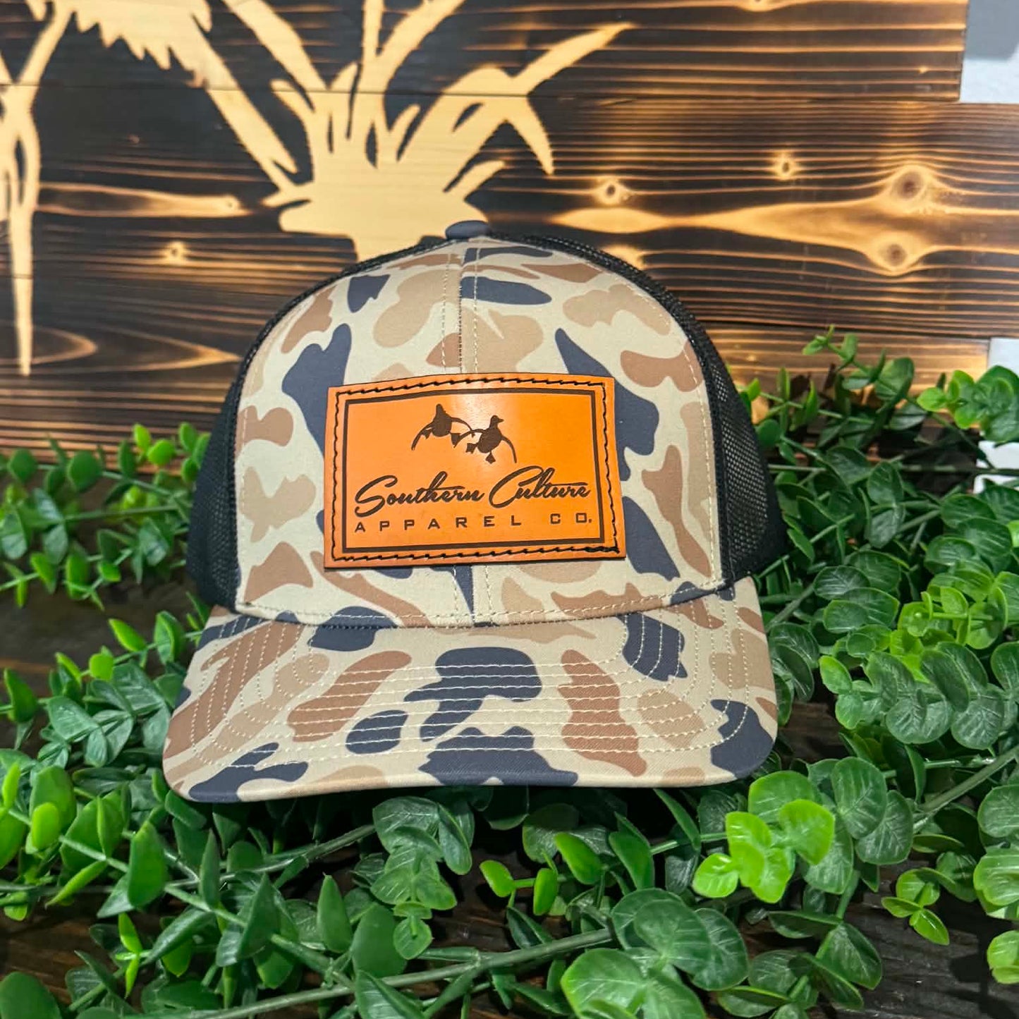 Southern Culture Duck Leather Snapback Hat