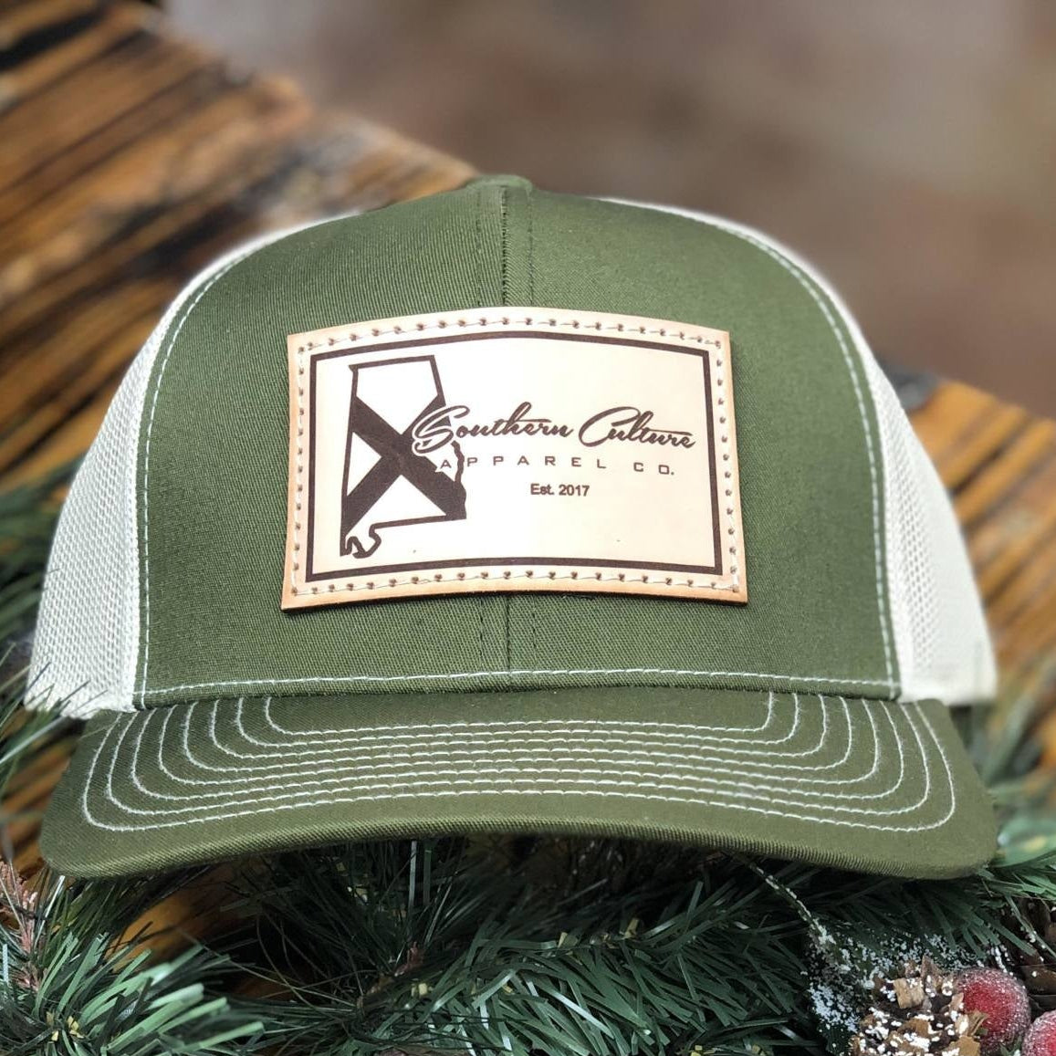 Southern Culture Light State Tradition Leather Patch Snapback Hat