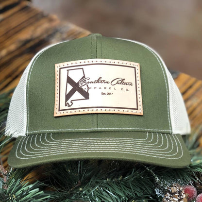 Southern Culture Light State Tradition Leather Patch Snapback Hat