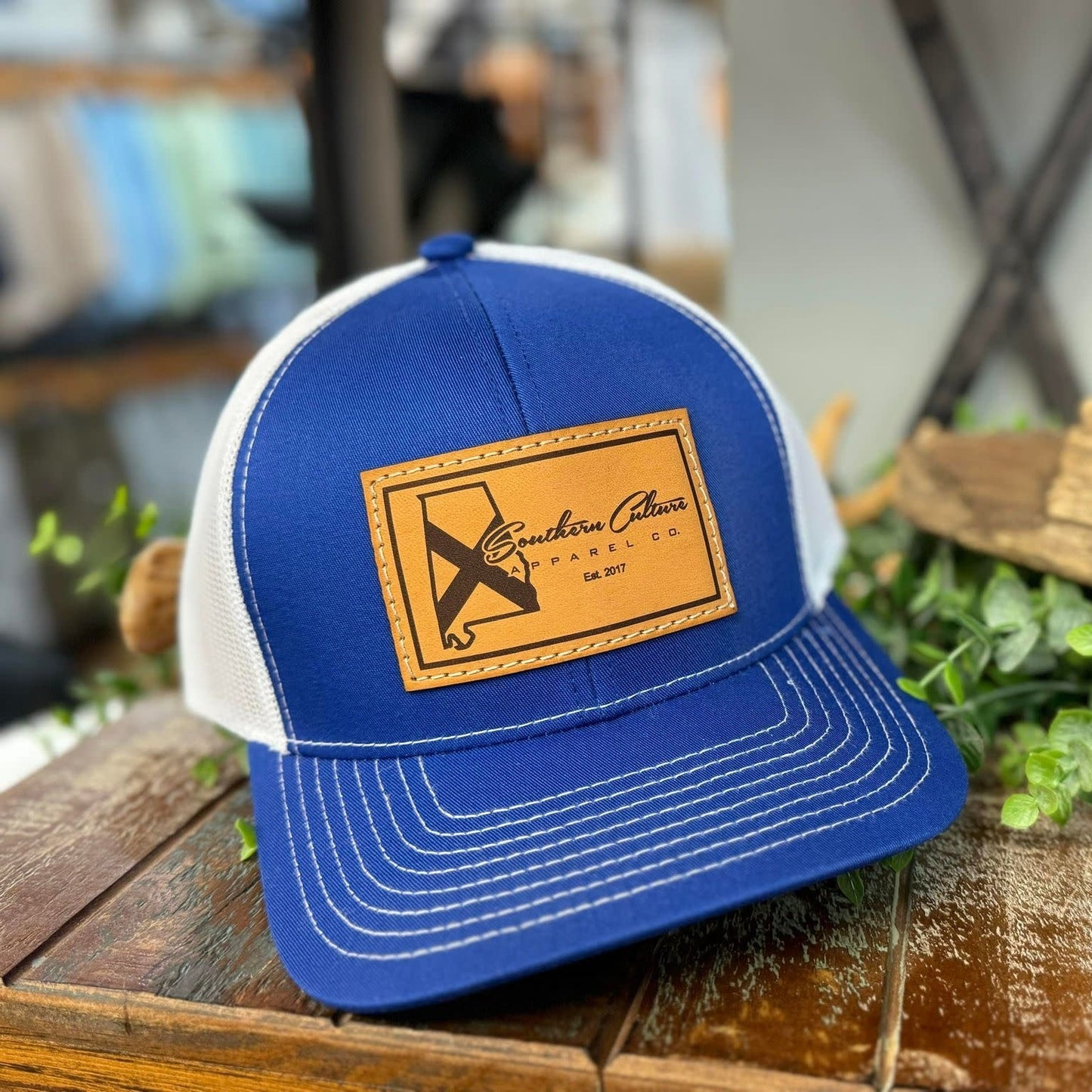 Southern Culture Light State Tradition Leather Patch Snapback Hat