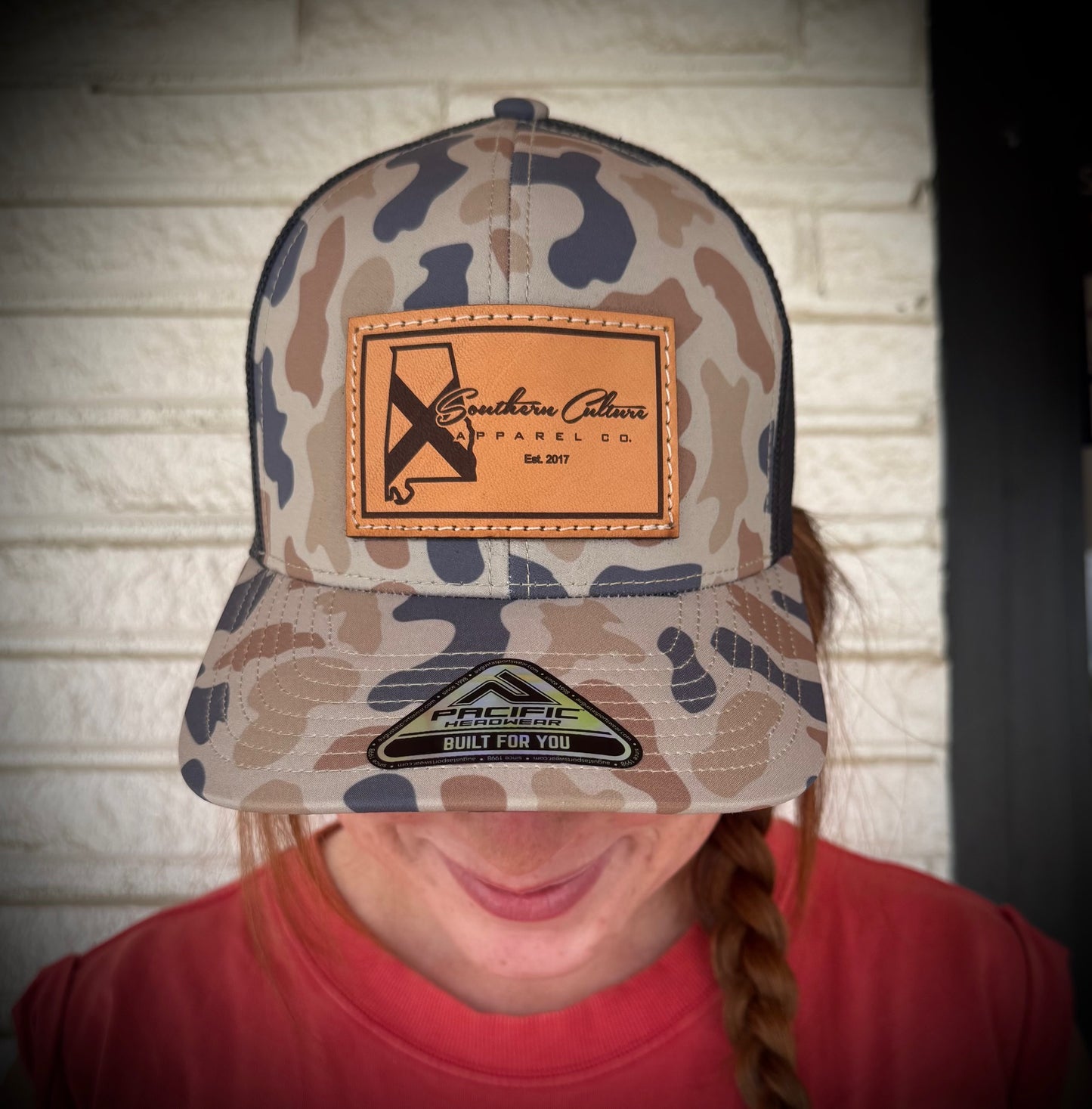 Southern Culture Light State Tradition Leather Patch Snapback Hat