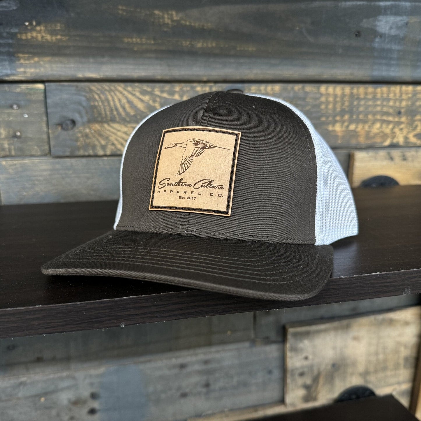 Southern Culture Pintail Leather Patch Snapback Hat