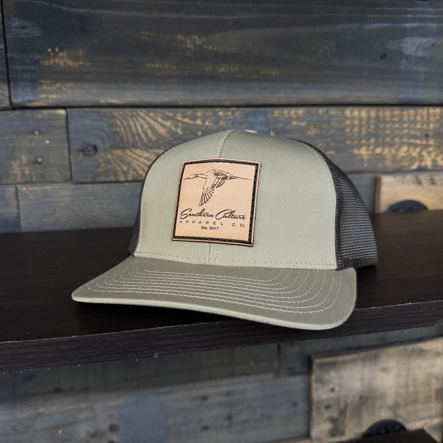 Southern Culture Pintail Leather Patch Snapback Hat