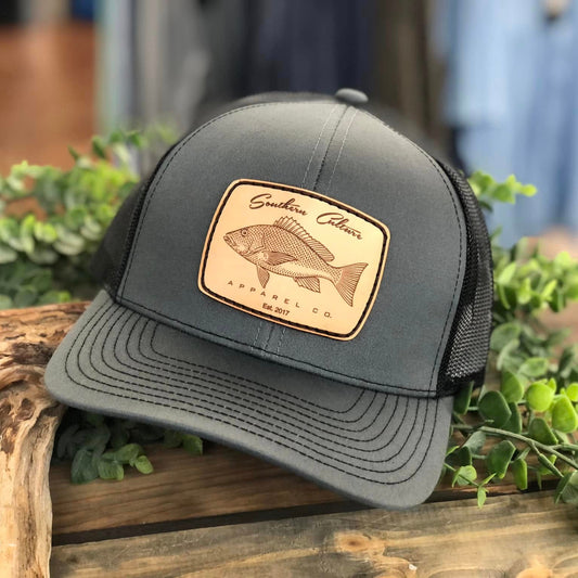 Southern Culture Red Snapper Leather Patch SnapbackHat