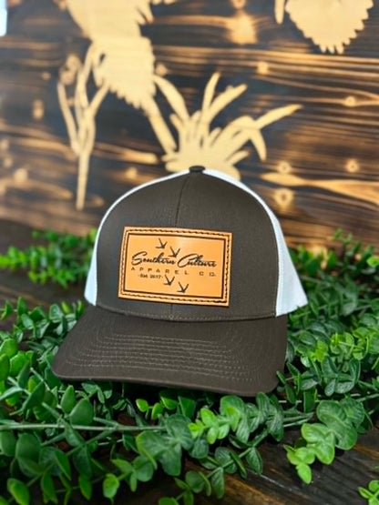 Southern Culture Tracks Leather Patch Snapback Hat