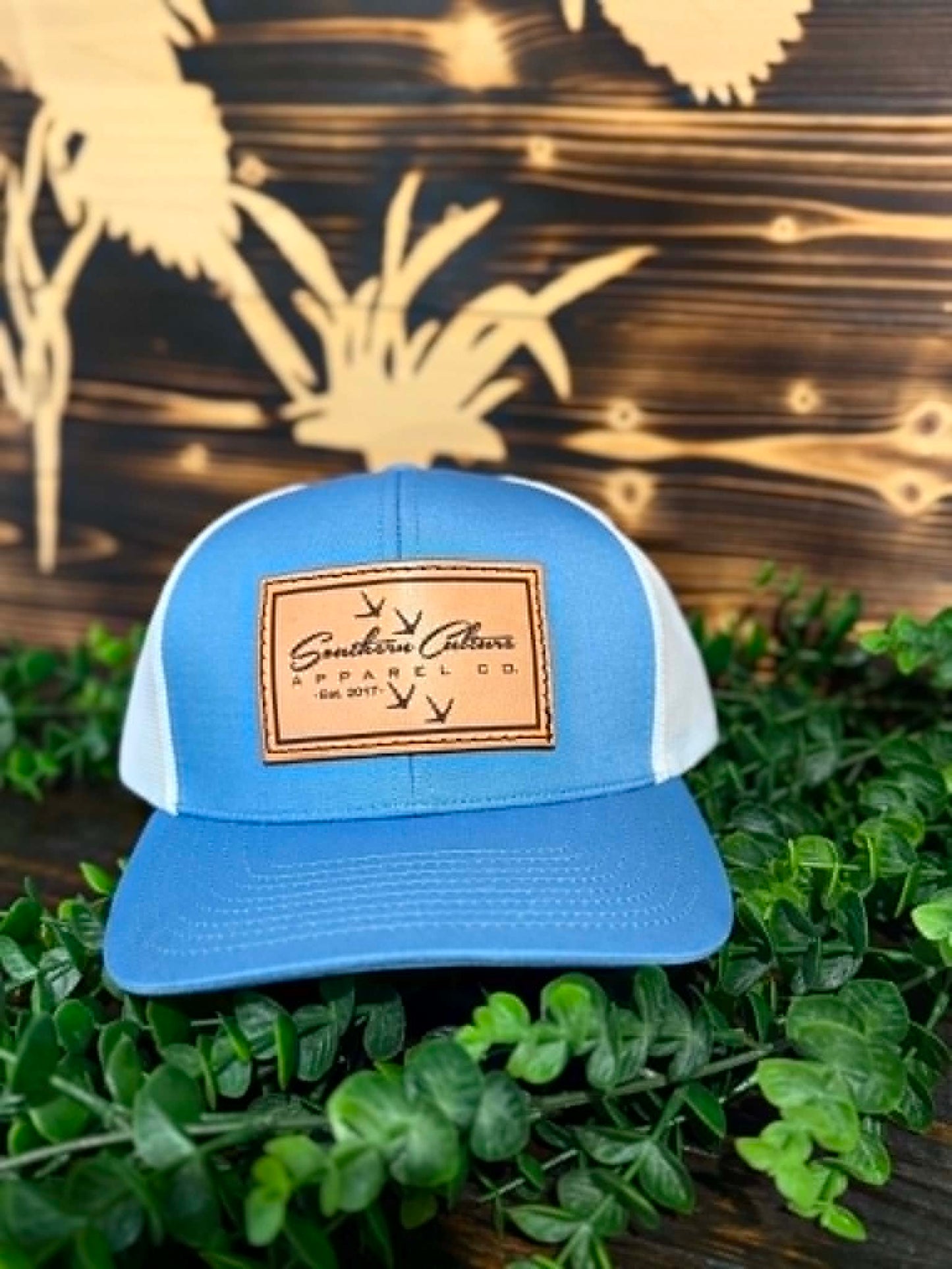 Southern Culture Tracks Leather Patch Snapback Hat