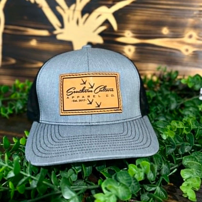 Southern Culture Tracks Leather Patch Snapback Hat
