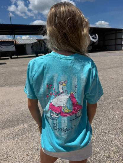 Southern Fried Cotton Women's Hello Scooter S/S TEE Shirt
