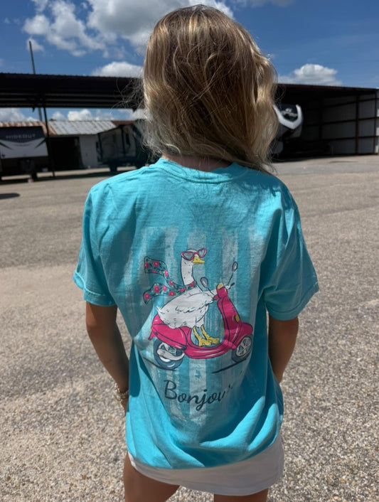 Southern Fried Cotton Women's Hello Scooter S/S TEE Shirt