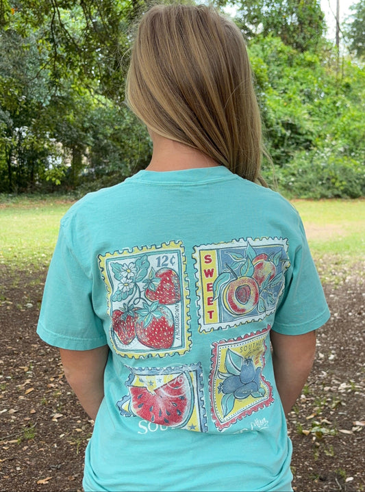 Southern Fried Cotton Women's Sweet Stamps S/S TEE Shirt