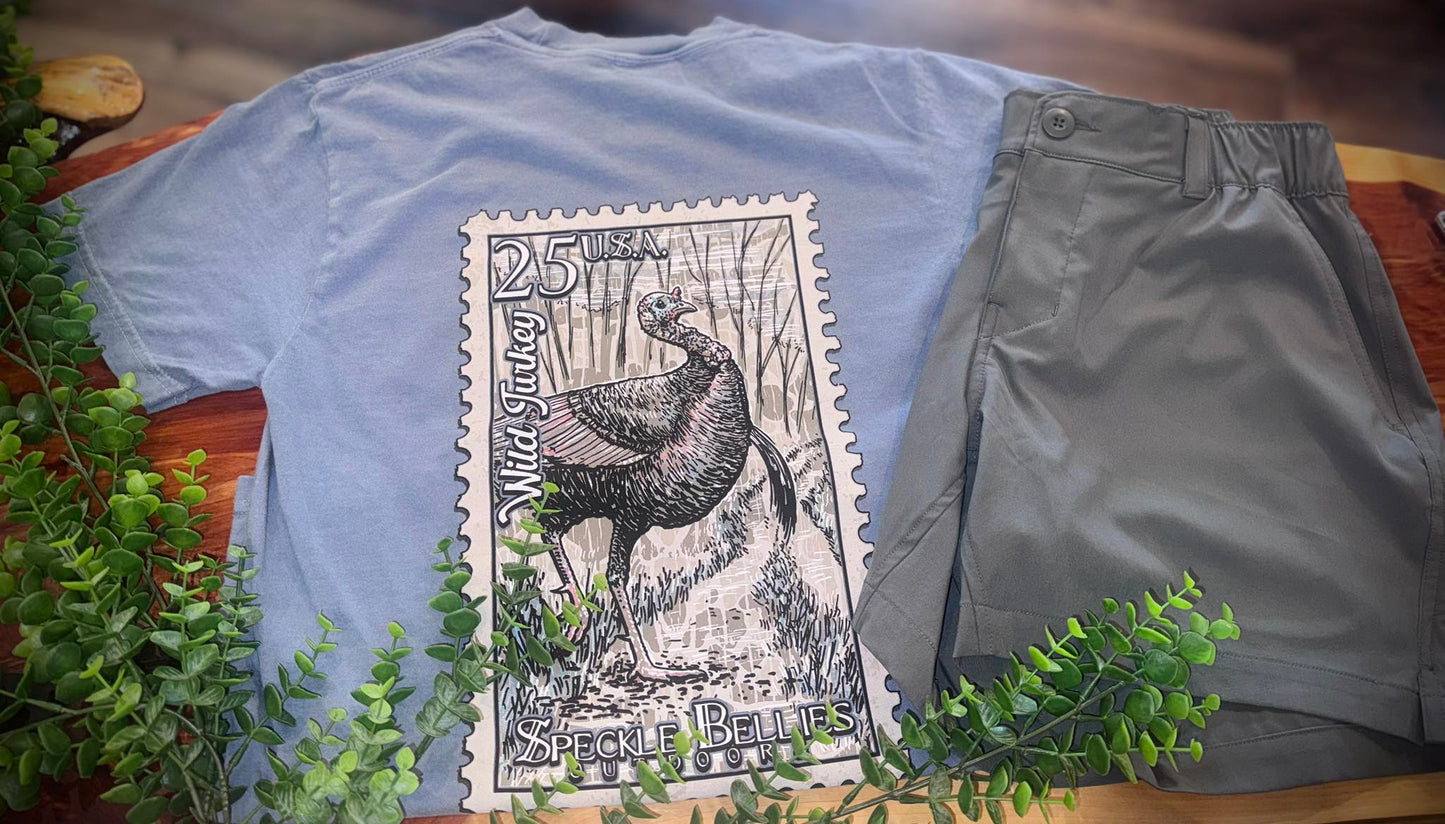 Speckle Bellies Turkey Stamp S/S TEE Shirt