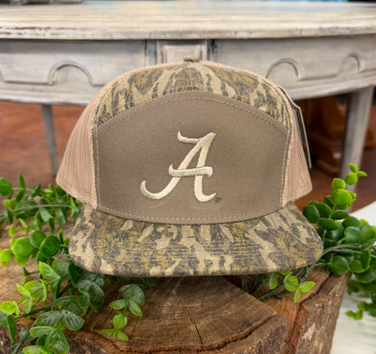 Speckle Bellies Alabama 7 Panel Snapback Hat