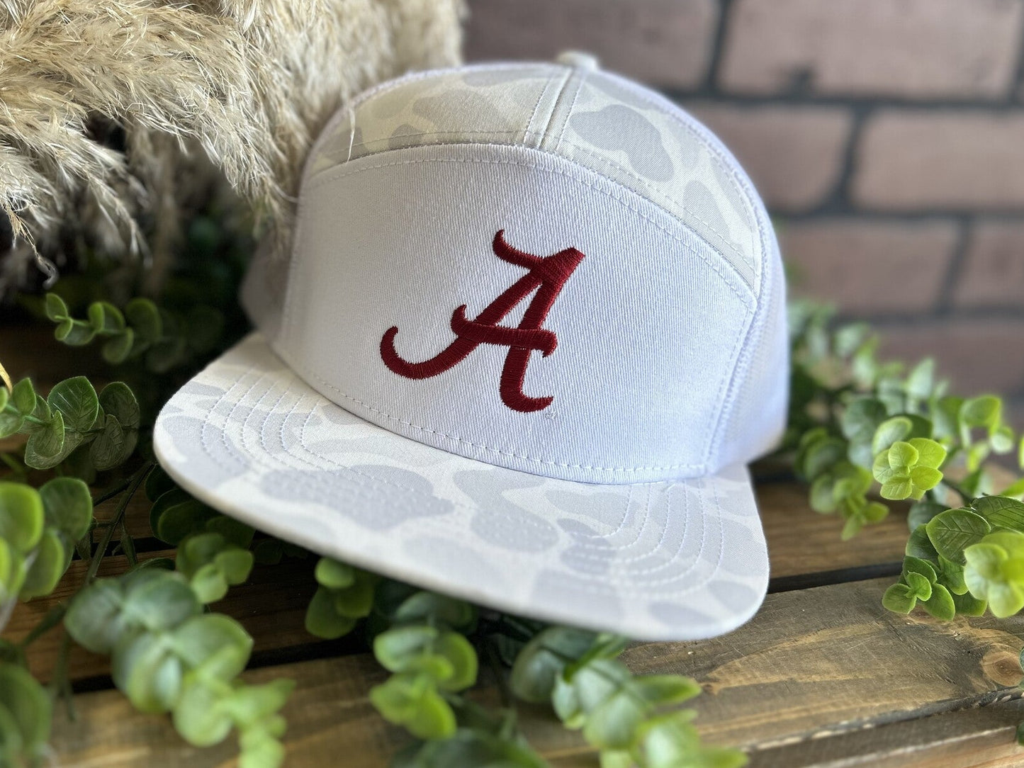 Speckle Bellies Alabama 7 Panel Snapback Hat